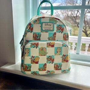 Loungefly Disney Checkered Animal Friends Mini Backpack